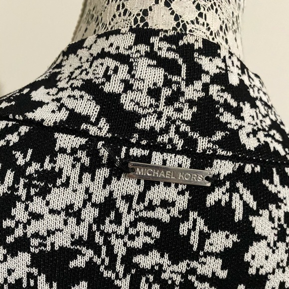 MICHAEL KORS Floral Bell Sleeve Knit Dress - Picture 3 of 6